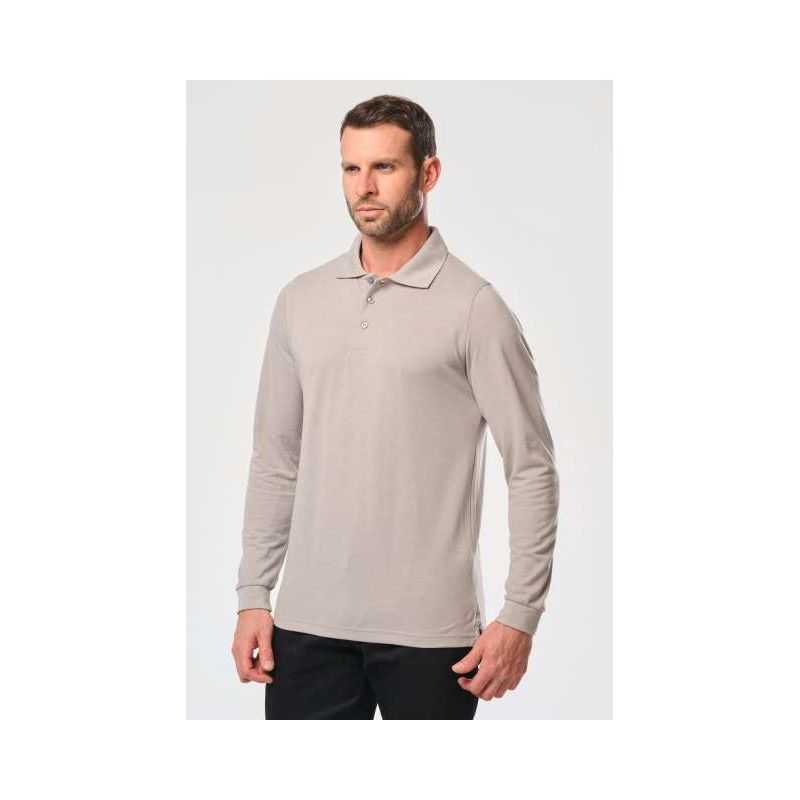 MEN'S LONG-SLEEVED POLO SHIRT WK276 - MEN'S LONG-SLEEVED POLO SHIRT - Kariban