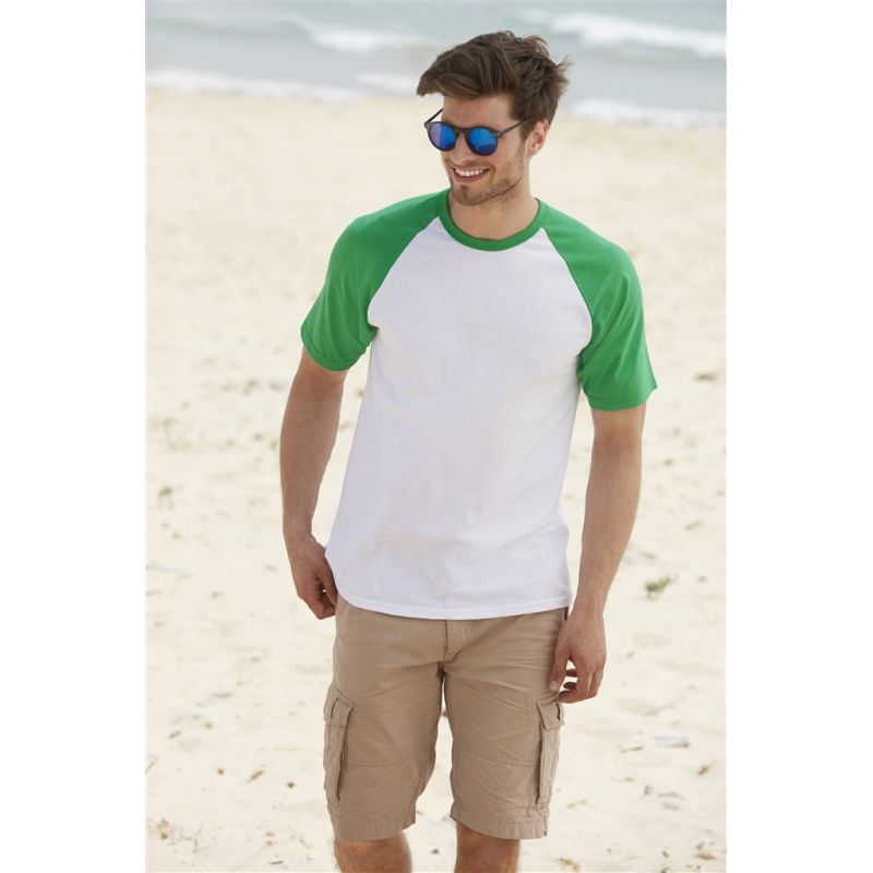 FRUIT OF THE LOOM - Rövid ujjú Baseball Póló 0610260 - FRUIT OF THE LOOM - Rövid ujjú Baseball Póló - Fruit of the Loom