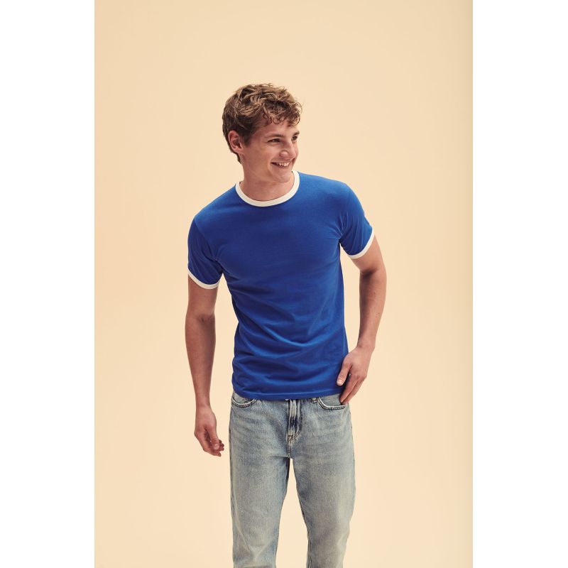 0611680 - FRUIT OF THE LOOM - Unisex Ringer Póló - Fruit of the Loom