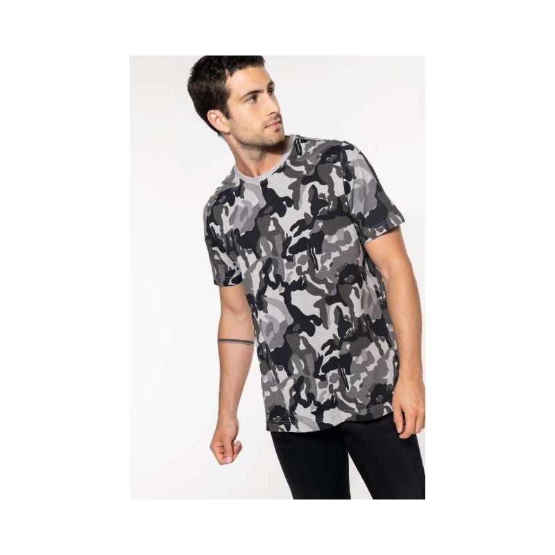 KA3030 - FÉRFI RÖVID UJJÚ TEREPMINTÁS PÓLÓ - Kariban