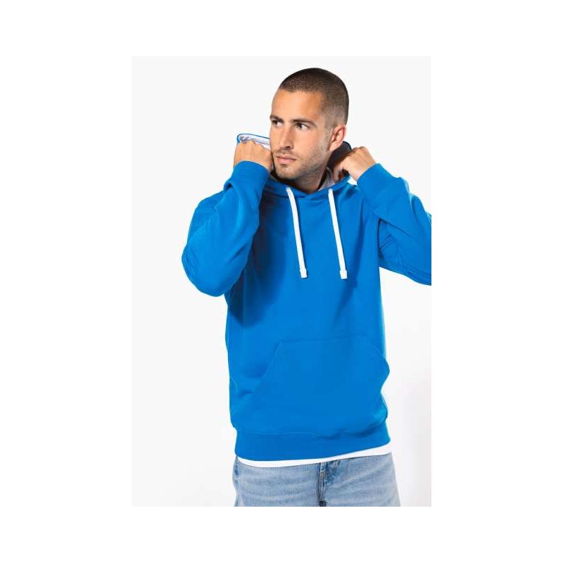 KA446 - KONTRASZTOS KAPUCNIS PULÓVER - Kariban