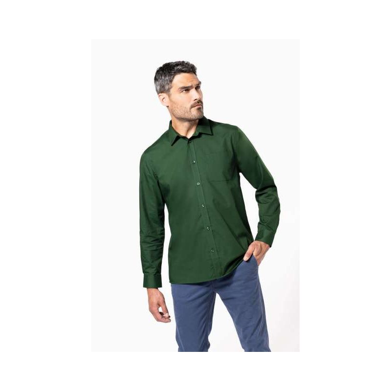 JOFREY - FÉRFI HOSZÚ UJJÚ KÖNNYEN KEZELHETŐ POLYCOTTON PUPLIN ING KA545 - JOFREY - FÉRFI HOSZÚ UJJÚ KÖNNYEN KEZELHETŐ POLYCOTTON PUPLIN ING - Kariban