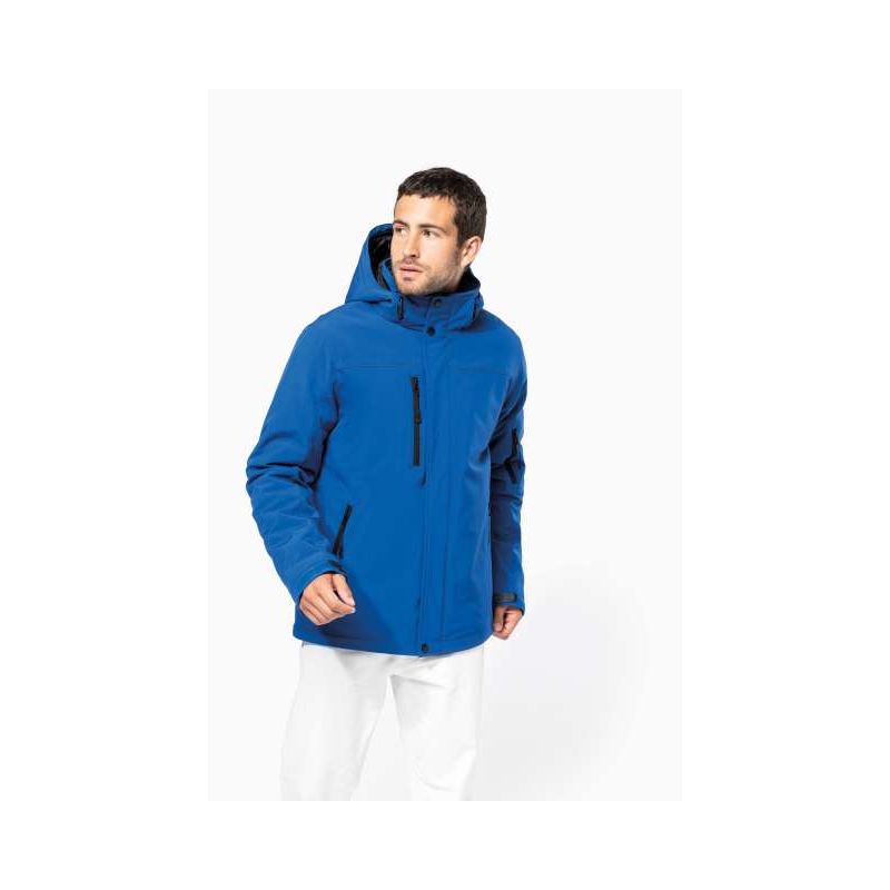 FÉRFI KAPUCNIS SOFTSHELL BÉLELT PARKA KA650 - FÉRFI KAPUCNIS SOFTSHELL BÉLELT PARKA - Kariban