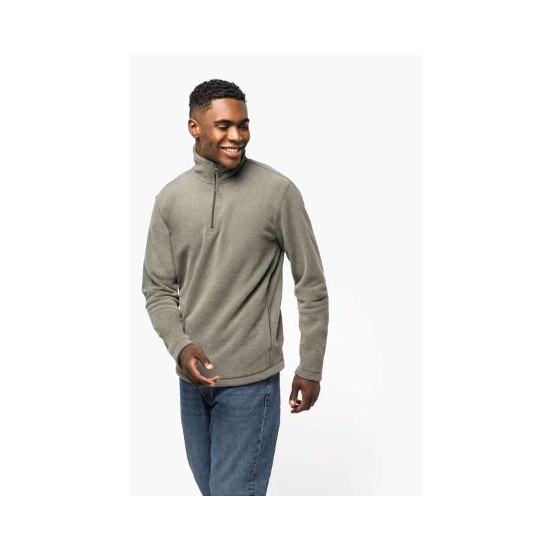 KA912 - ENZO - CIPZÁRAS NYAKÚ MIKROPOLÁR PULÓVER - Kariban