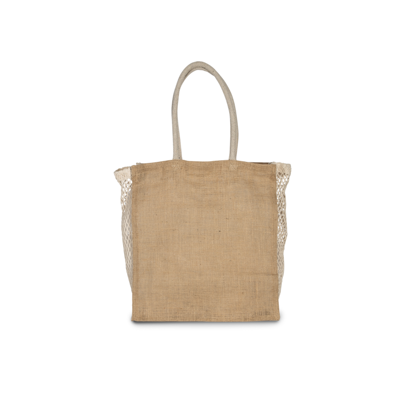 KI0281 - BEVÁSÁRLÓTÁSKA HÁLÓS OLDALRÉSSZEL - Kimood