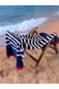 OLV4050 - OLIMA „SAILOR” BEACH VELOUR TOWEL - Olima