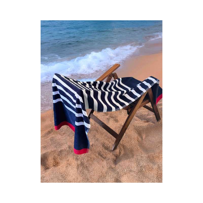 OLV4050 - OLIMA „SAILOR” BEACH VELOUR TOWEL - Olima