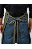 PR121 - ‘BARLEY’ CONTRAST STITCH SUSTAINABLE BIB APRON Kép 3.