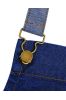PR134 - 'DISTRICT' WAXED LOOK DENIM BIB APRON Kép 1.