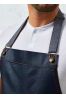 'DISTRICT' WAXED LOOK DENIM BIB APRON PR134 - 'DISTRICT' WAXED LOOK DENIM BIB APRON Kép 3.