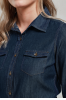 WOMEN'S JEANS STITCH DENIM SHIRT PR322 - WOMEN'S JEANS STITCH DENIM SHIRT Kép 2.