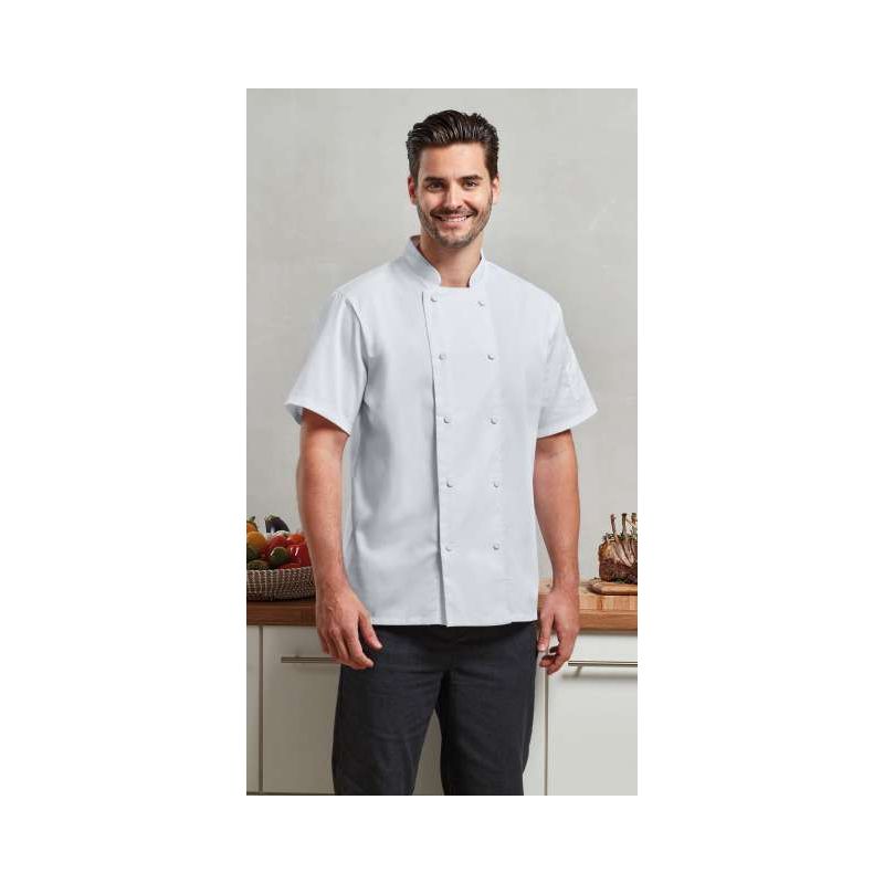 PR902 - CHEF'S COOLCHECKER® SHORT SLEEVE JACKET - Premier